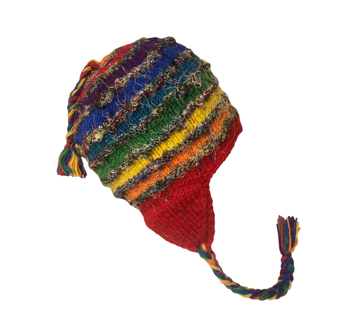 Ribbed Sherpa Hats With Ear Flaps Etsy