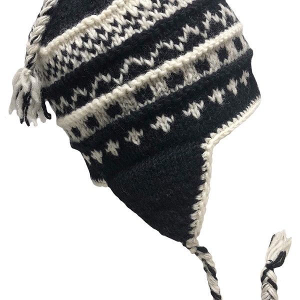 Zig Zag - Sherpa Hats with Ear Flaps