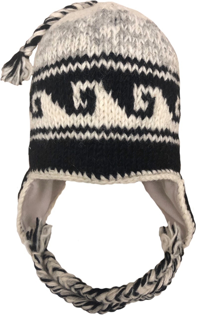 Waves Sherpa Hats With Ear Flaps Etsy