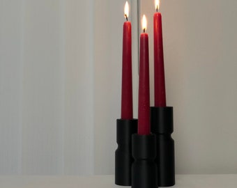 Candlestick Holder - Minimalist - Set of 3 Candlestick Holder - 3D Printed Taper Candle Holder - Home Decor - Wedding Decor