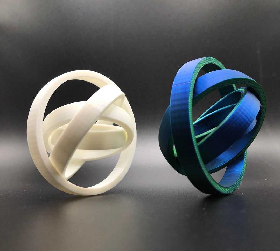 3D Print Gyroscope Fidget Toy Stress Relief Fidget Spinner Etsy