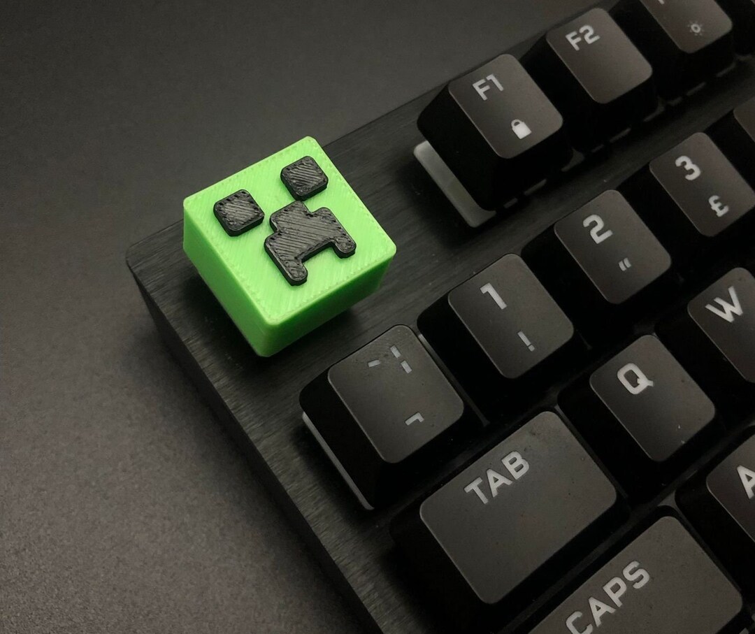Minecraft Creeper Keycap Keycap for Mechanical Keyboard Etsy