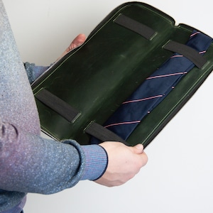 Gepersonaliseerde stropdassenetui, reisetui voor stropdassen, reisetui voor stropdassen, herenetui, opberger voor stropdassen, gepersonaliseerde opberger voor stropdassen, accessoires voor stropdassen