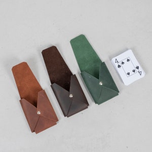 Portamazzo per carte da gioco, custodia per mazzo di carte, custodia per mazzo in pelle, custodia per carte da gioco in pelle, porta carte da gioco, custodia per carte da gioco personalizzata
