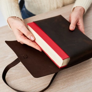 Custom book sleeve,Large book sleeve,A5 book sleeve,Leather book sleeve,Leather book cover,Customized book cover,A5 book cover