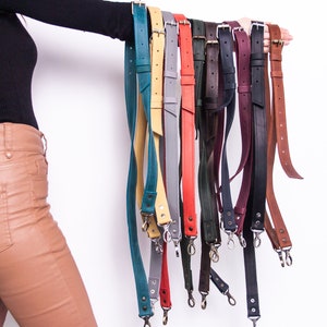 Leather Purse Thin Strap Straps with Hardware wide Faux Leather – The Crazy  Craft Lady