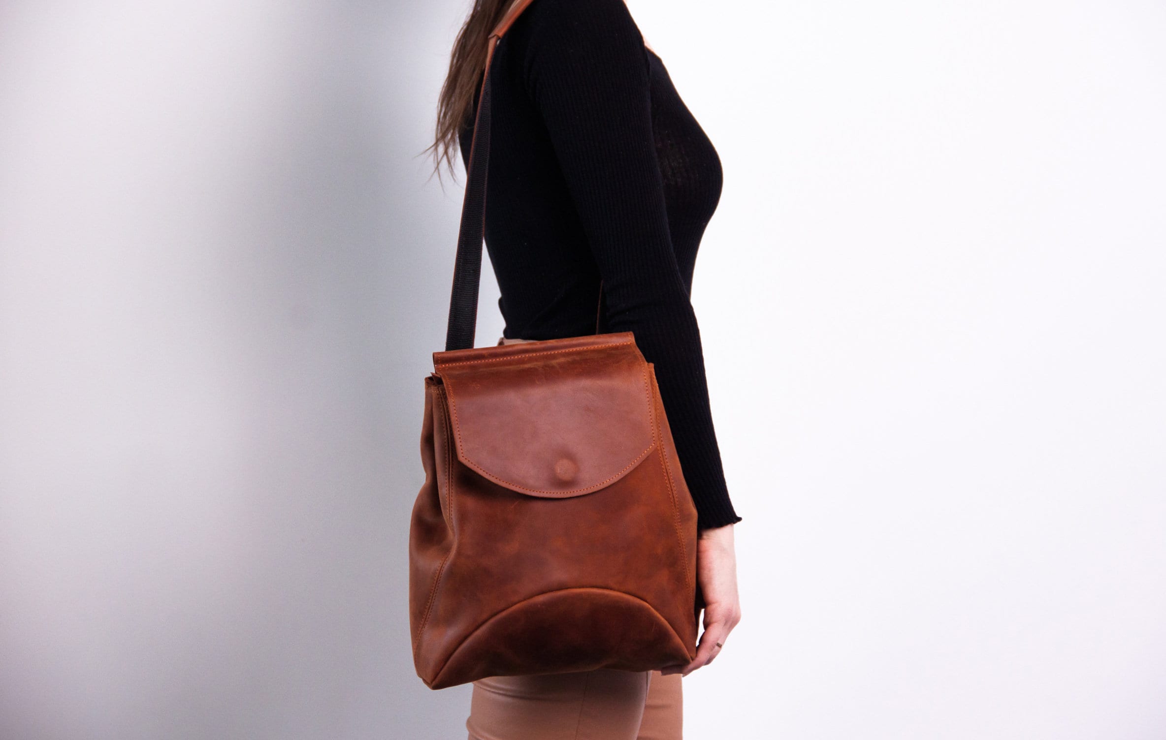 Leather convertible backpack women, Convertible backpack shoulder bag, Leather convertible backpack purse, Leather backpack bag women