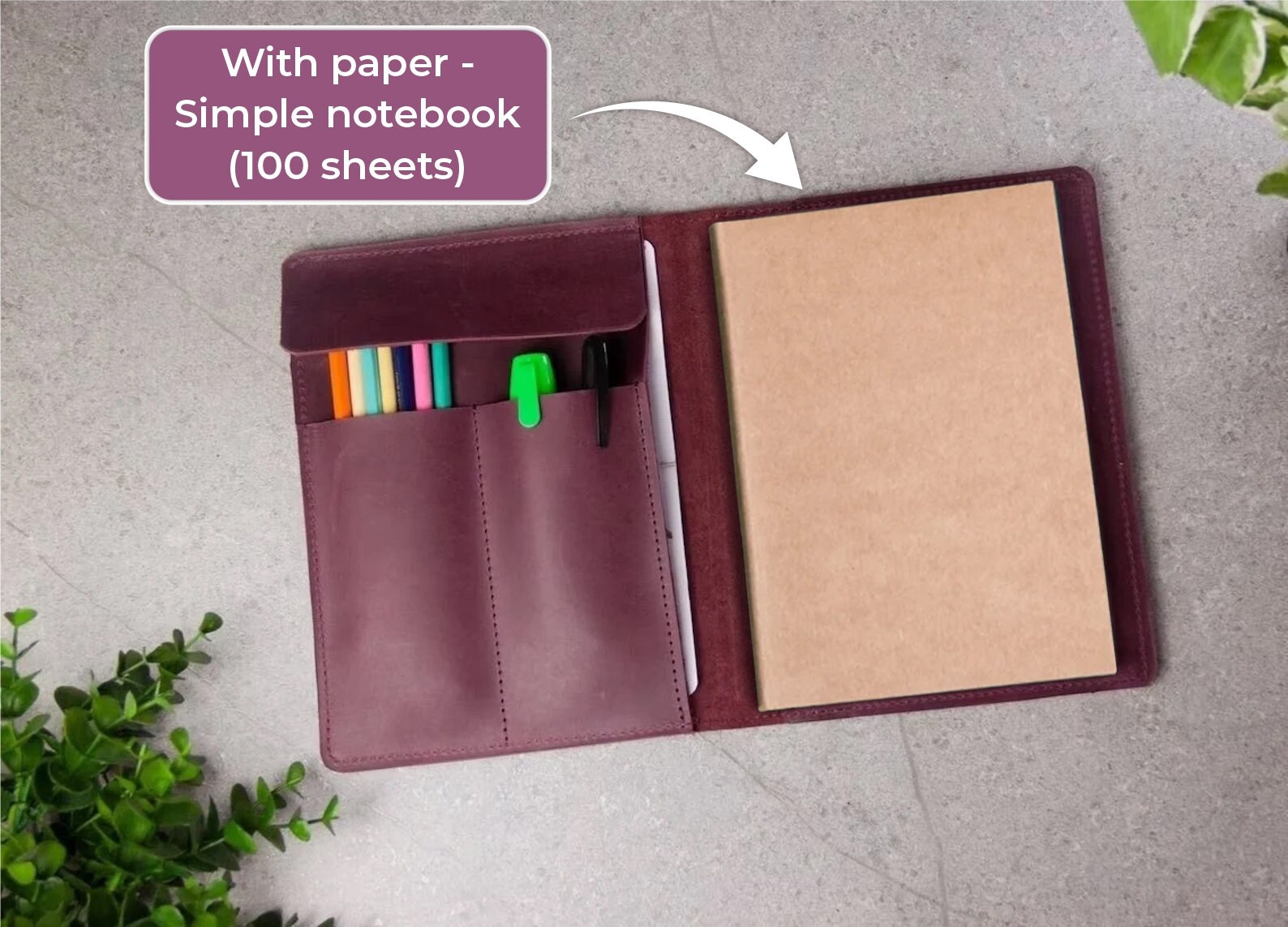 Notebook Cover A5,notebook Cover 8.5 X 11,leather Notebook Cover ...