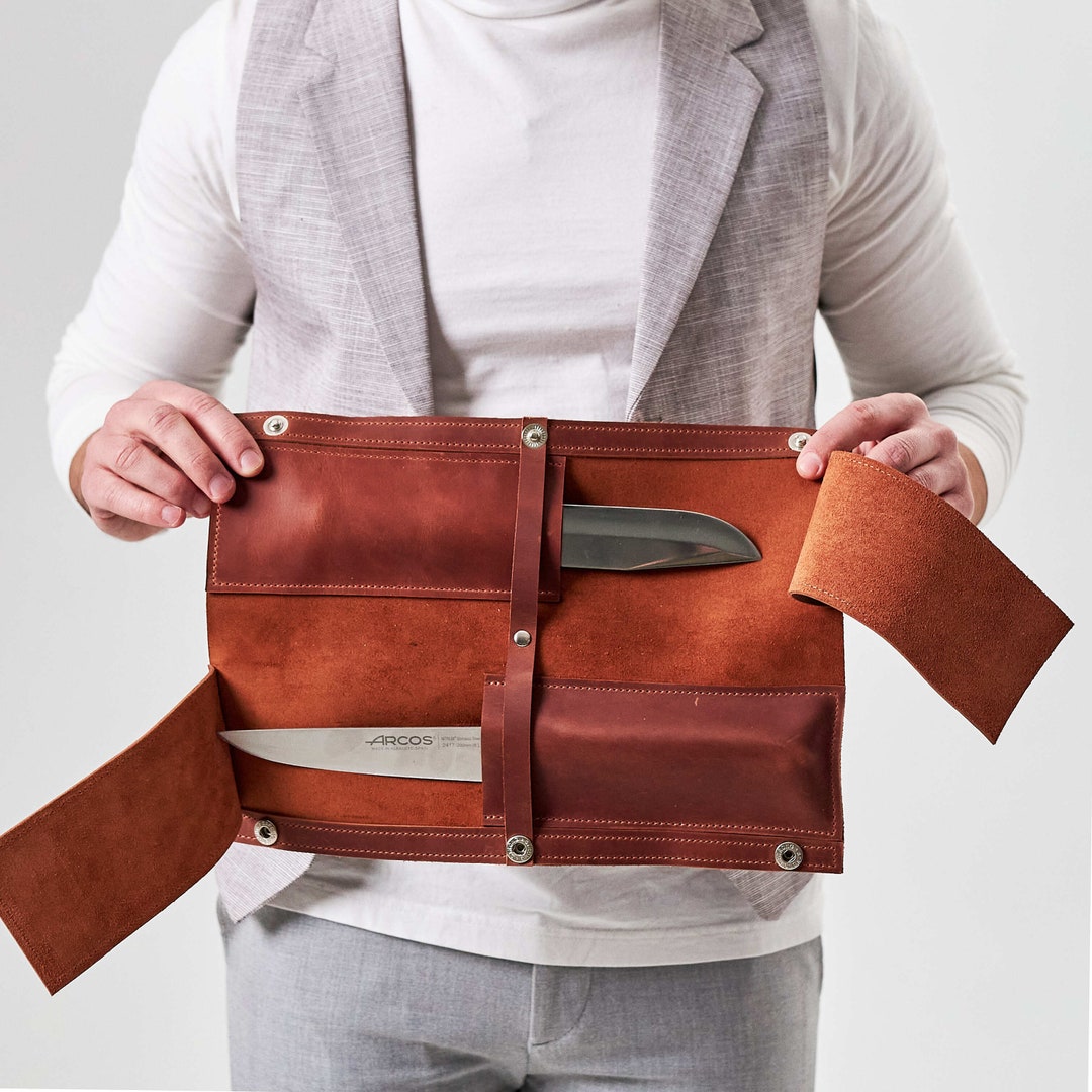 Personalized Leather Knife Case Leather Knife Bag Knife Etsy