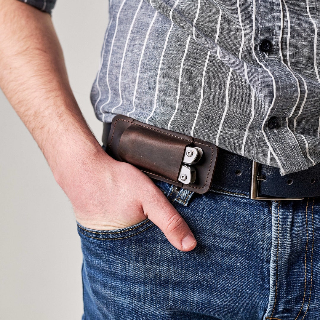 Custom Leather Sheath, Leather Multitool Sheath, Multitool Belt Sheath
