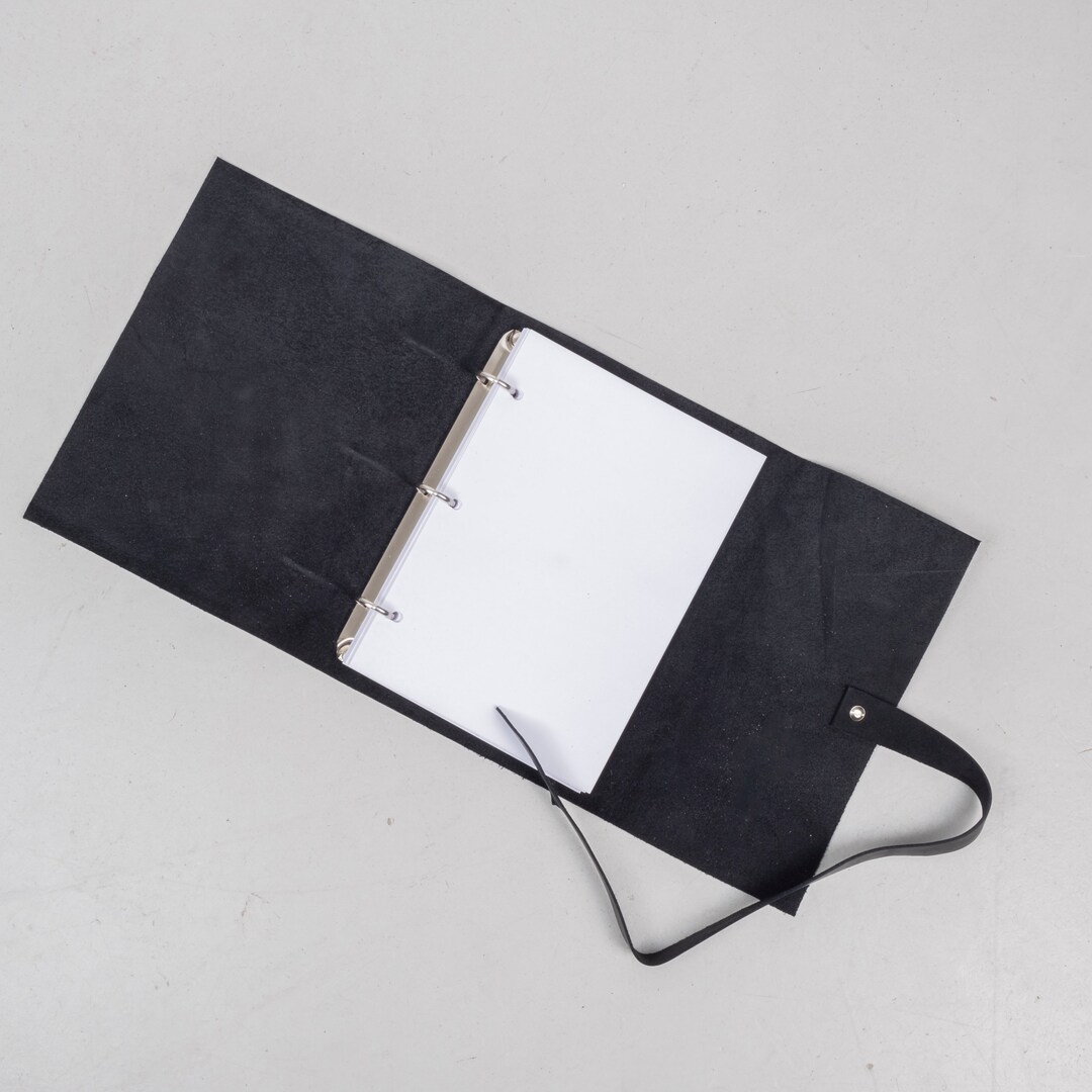Personalized 3 Ring Binder, Leather 3 Ring Binder Customize, 3 Ring