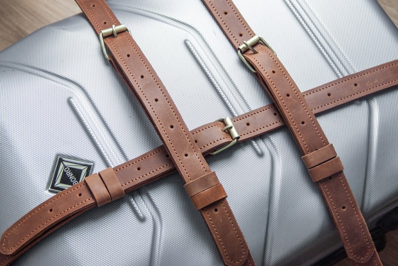 Personalized Luggage Strap Trunk Rack Straps Leather Roof Etsy