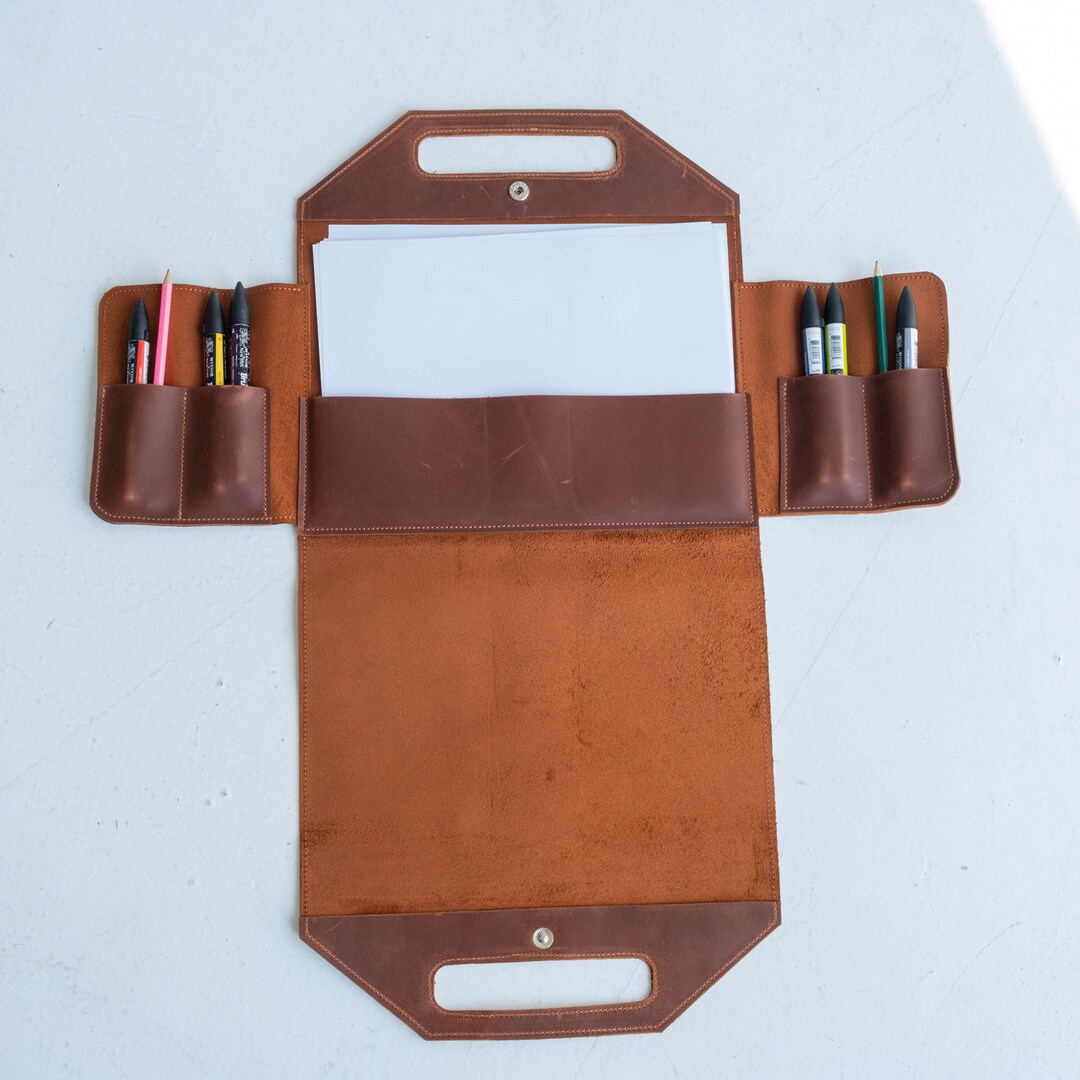 Leather Sketchbook Cover, Artist Gifts for Women, Leather Sketchbook
