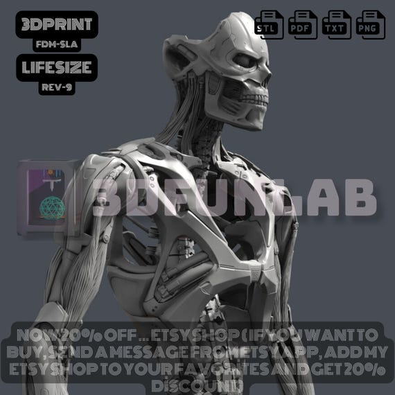 ターミネーター Rev-9 エンドスケルトン、リアルなディテール、実物大
