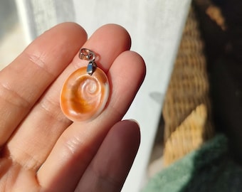 Eye of Saint Lucia with bail, pendant jewelry creation, necklace pendant, earring, bracelet, lucky charm