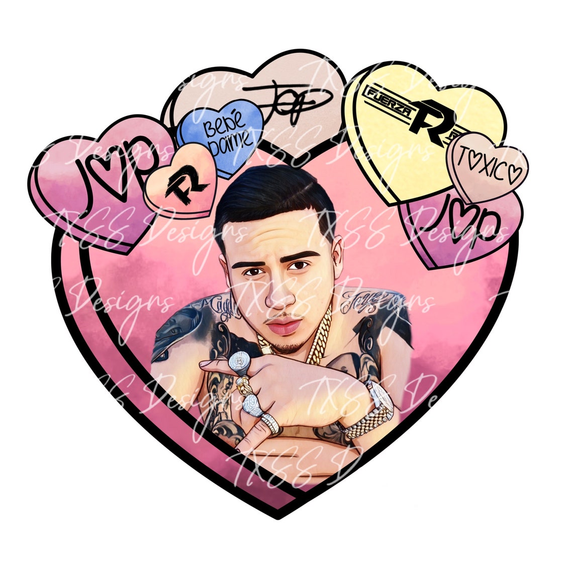 JOP Fuerza Regida Valentines Design High Quality PNG File ONLY Etsy