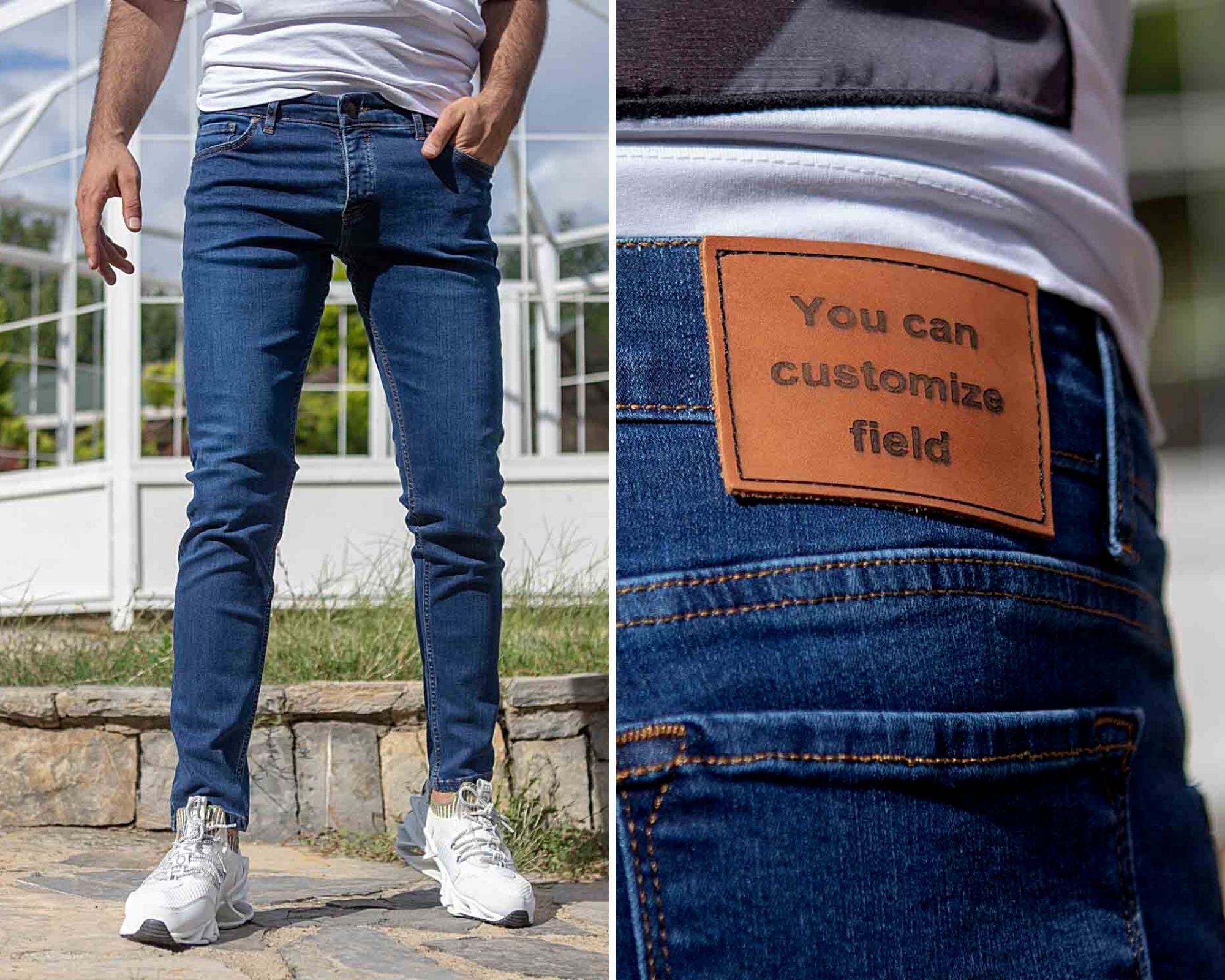 Personalized Pants, Mens Jeans, Blue Jeans, Custom New Jeans, Best Man  Gifts, Mens Clothes, Boy's Jeans, Carhartt Jeans, Skinny Jeans 
