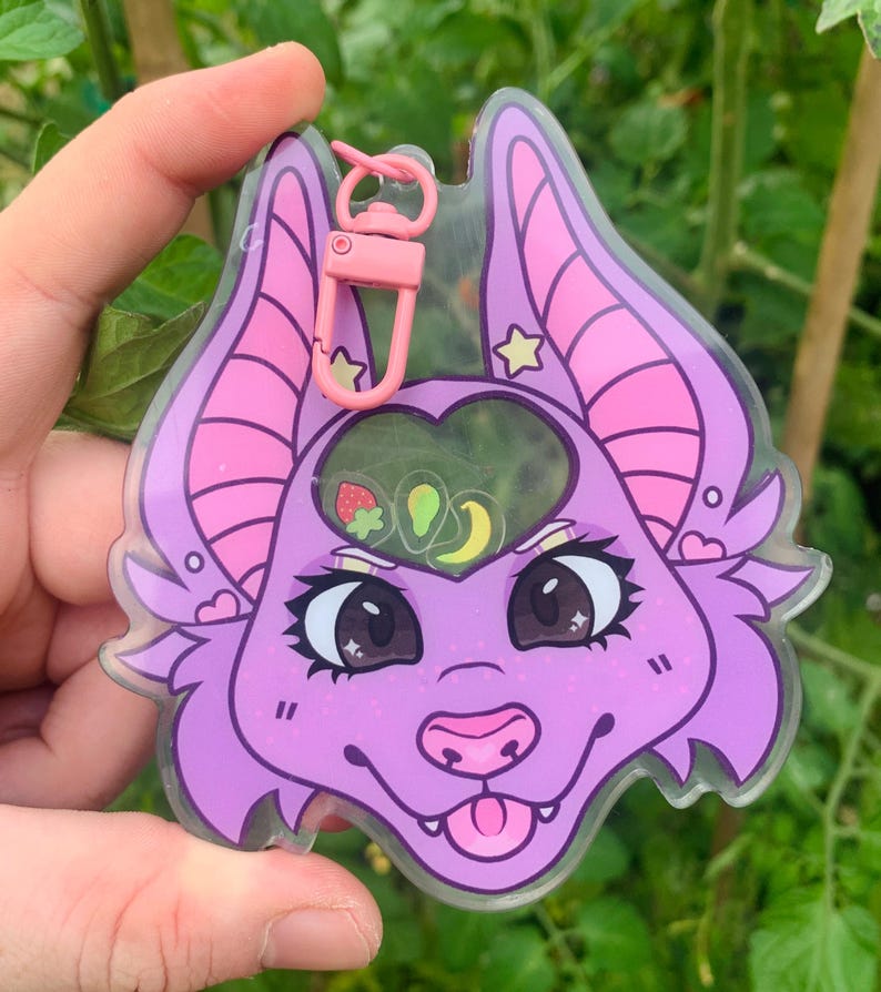 Benutzerdefinierte pelzigen fursona Kopfschuss Abzeichen Shaker Schlüsselanhänger Charme Rassel oc fursuits Acryl-Kunst von mir benutzerdefinierte pelzigen Kunstwerk physikalisch Bild 6