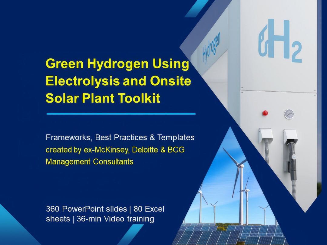 Green Hydrogen Using Electrolysis & Onsite Solar Plant - Etsy