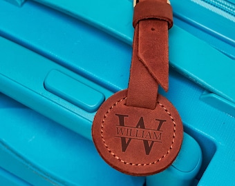 Personalized leather luggage tags,Engraved luggage tag,Leather travel tag,Handmade leather tags,Custom luggage tag initial,Monogrammed tag