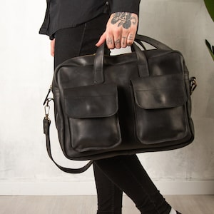 Sac messager personnalisé, sac messager en cuir, sac pour ordinateur portable personnalisé, sac à bandoulière personnalisé, porte-documents en cuir pour ordinateur portable