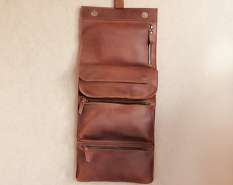 Hanging toiletry bag men,Leather hanging wash bag,Leather hanging toiletry bag,Travel toiletry bag hanging,Men's shaving kit bag