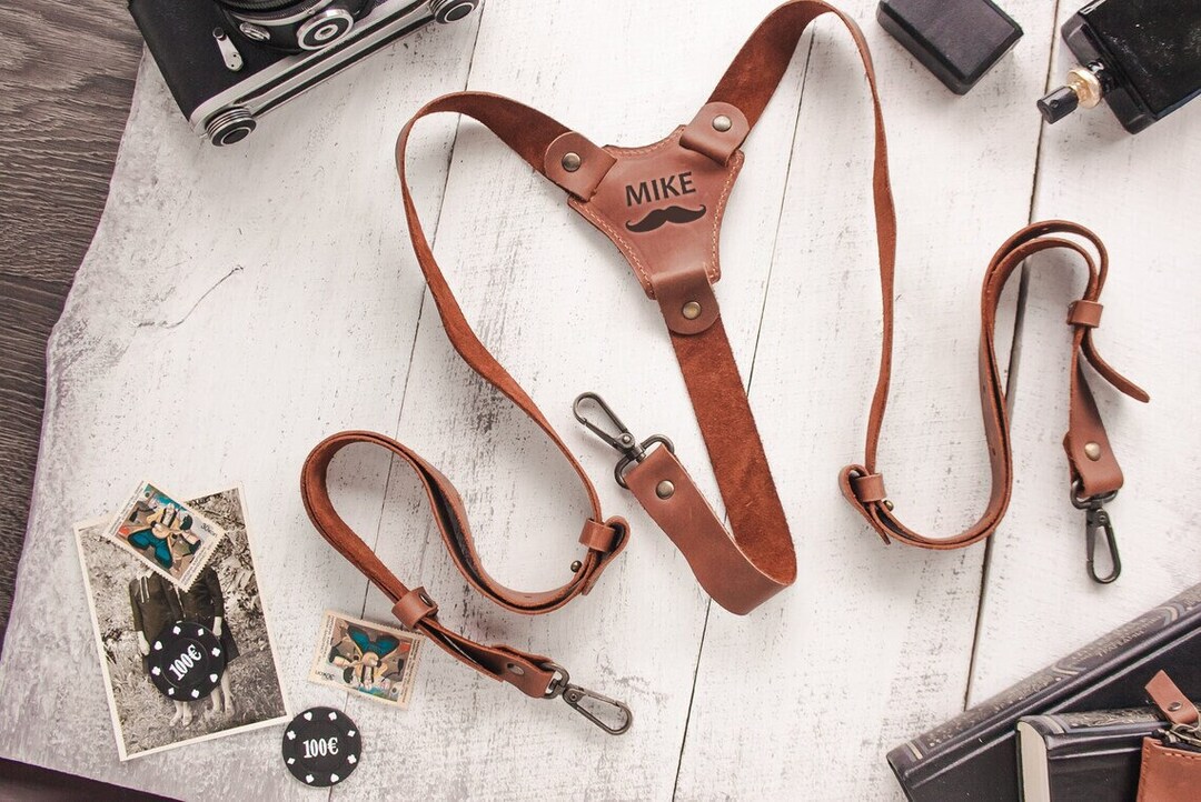 Leather Suspenders for Men,brown Suspenders Groomsmen,personalized Leather Suspenders,leather
