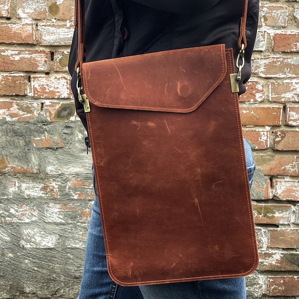Leather ipad bag,iPad messenger bag,Ipad bag shoulder bag,iPad pro 12.9 bag,Mens ipad bag,iPad air bag,Travel Ipad bag