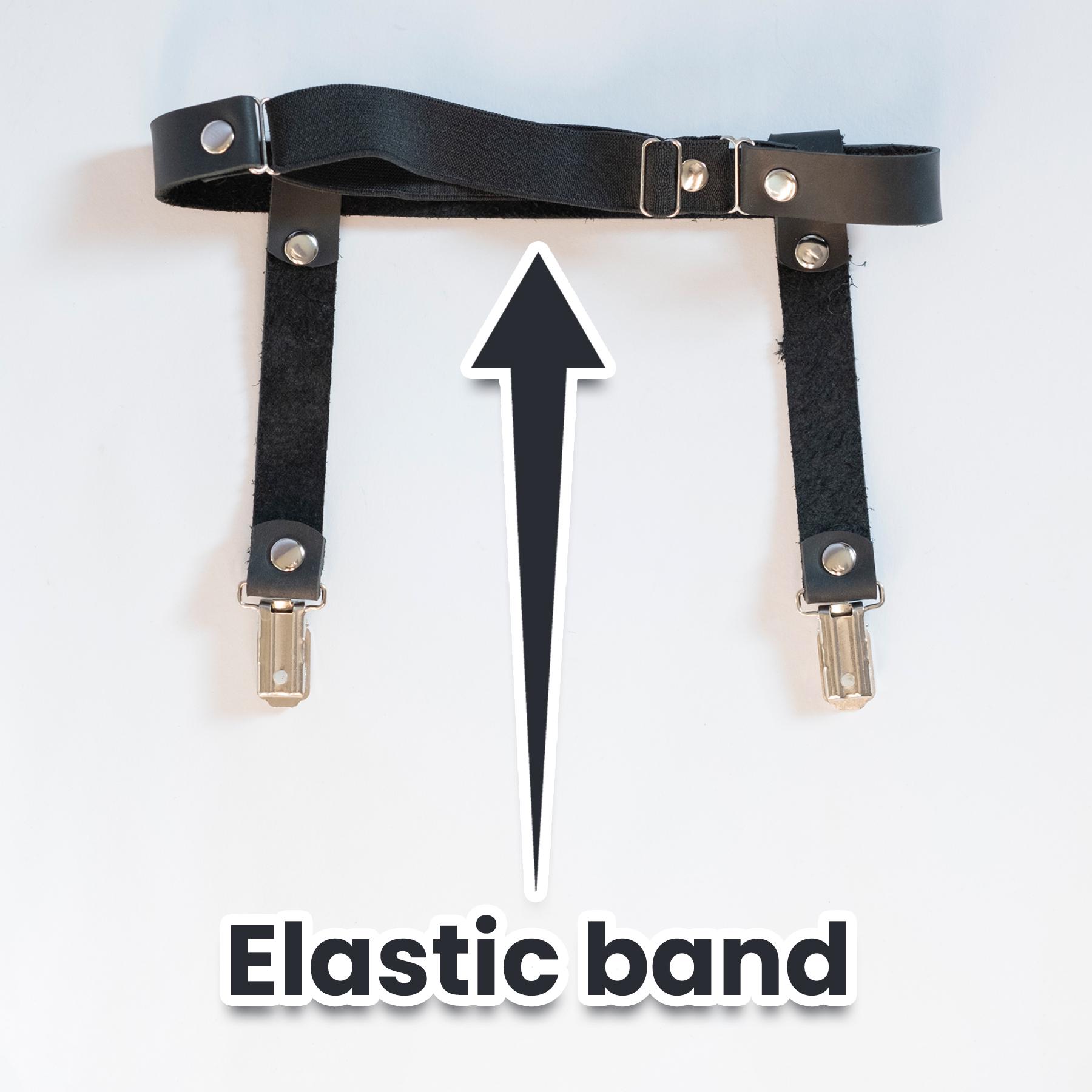 Ericotry 1 Paire Porte-jarretelles Réglables Élastiques Avec Clips Pour Bas Et Chaussettes Hautes
