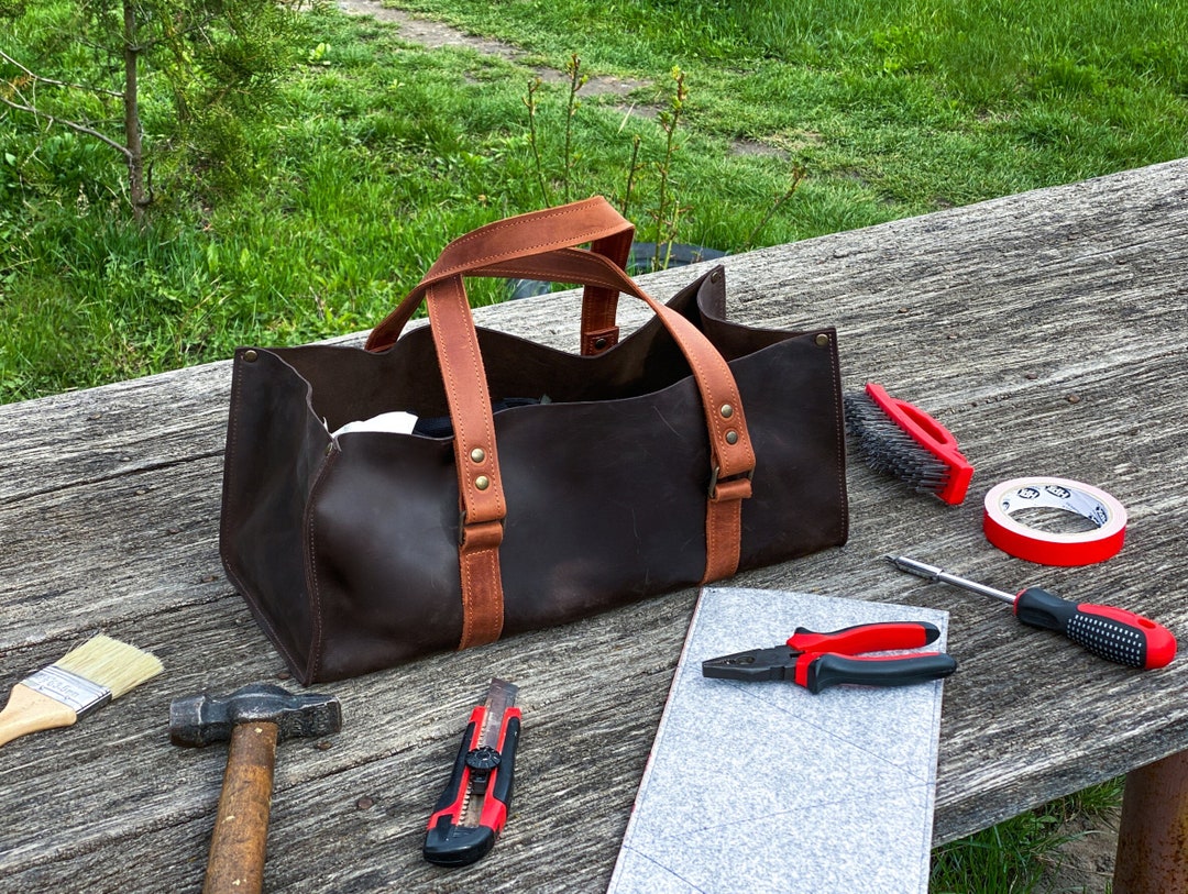 Leather Tote Tool Bag,genuine Leather Tool Bag,custom Leather Tool Bag
