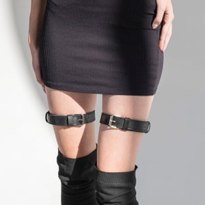 Leather garter for women, Leather buckle garters, Sock garters, Handmade garter, Leather thigh garter, Leather leg garter, Sleeve garter