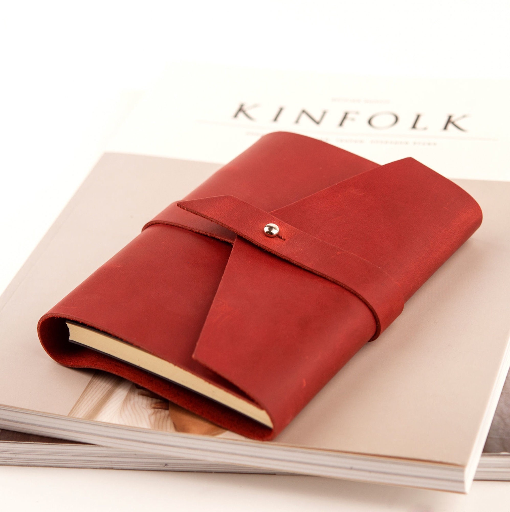 Leather Binder Journalleather Binder Cover2 Ring Bindera4 Etsy