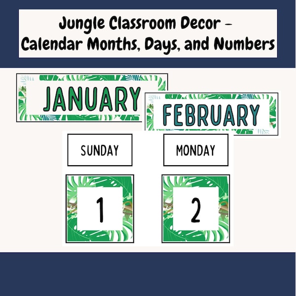 Jungle Classroom Etsy