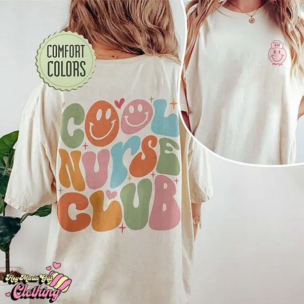 Cool Nurse Club Shirt, Cool Nurse Shirt, Nurse Gift, Nurse Birthday Gift, Nurse Shirt, Groovy Nurse Shirt, Registered Nurse Shirt, RN Shirt