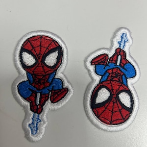Embroidered Spider Man Patch Set, Cute 2026 Marvel Superhero Iron On Patch, Cartoon Spiderman Applique for Clothes Bags Hats, Gift for Fans image 6