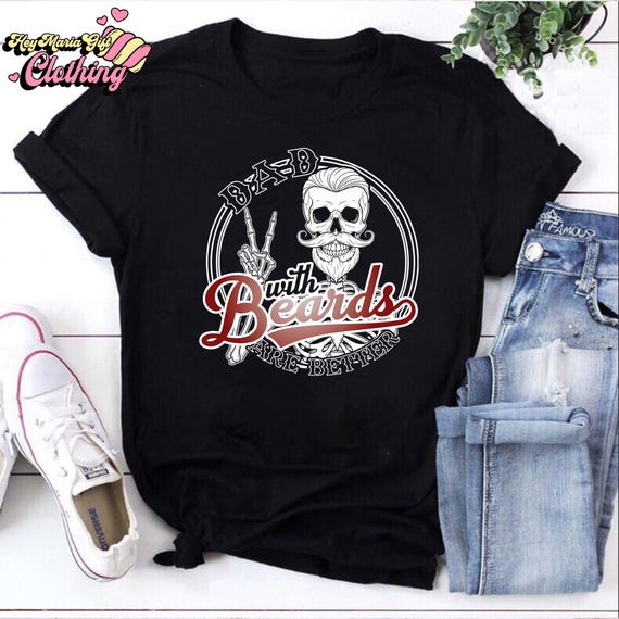 Dads With Beards Are Better Shirt, Skeleton Dad Shirt, Funny Dad