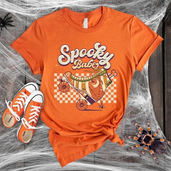 Spooky Babe Shirts, Halloween Shirts, Gift For Halloween, Matching Family Tees, Spooky Vibes Tee, Halloween Party Shirts, Fall Shirts,