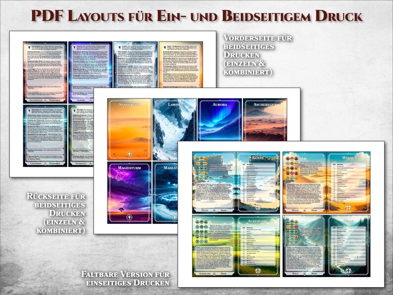 DnD Gelände Karten Wetter Karten Biom Karten Klima PDF Wetter Effekte druckbar Zubehör Dungeon Master Geschenk Dungeons and Dragons D&D 5e bild 8