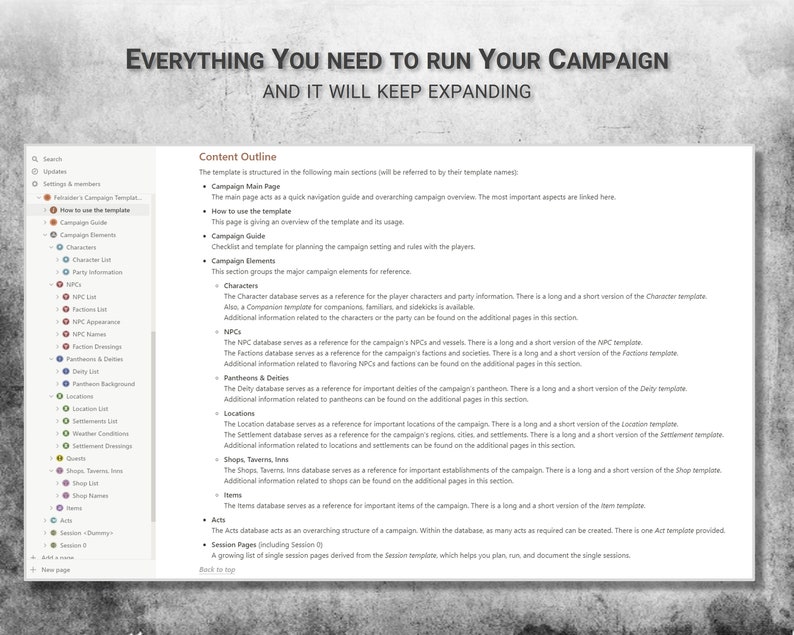 Dnd Campaign Planner RPG Notion Template Organizer DM Binder Etsy Dnd Campaign Planner RPG Notion Template Organizer DM Binder Etsy