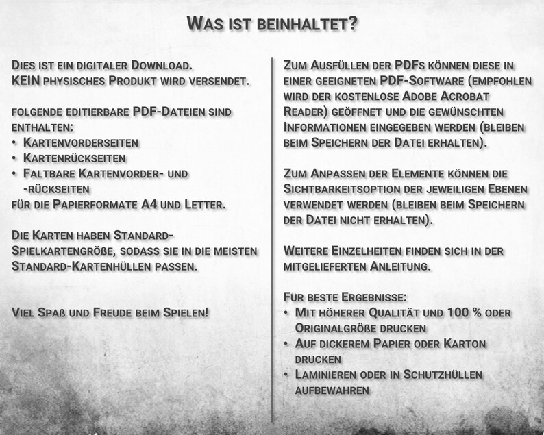 Dnd Magische Gegenstands Karten PDF Ausfüllbar Deutsch Etsy