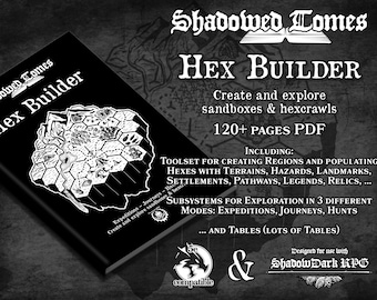 Hex-Generator PDF Sandbox Hexcrawl Generator Wildnis Exploration OSR Shadowdark Dungeon Master Geschenk Dungeons and Dragons D&D 5e