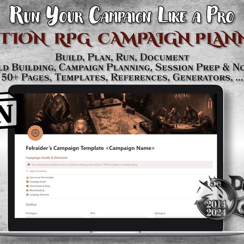 Campaign Table Examples Campaign Table - Etsy