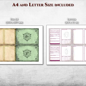 Dnd NPC Cards Monster Cards Creature Cards PDF Fillable Customizable Printable Accessory Dungeon ...