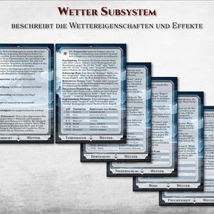 DnD Gelände Karten Wetter Karten Biom Karten Klima PDF Wetter Effekte druckbar Zubehör Dungeon Master Geschenk Dungeons and Dragons D&D 5e bild 6