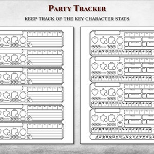 Dnd Encounter Bundle PDF Fillable Initiative Tracker Combat Monster ...