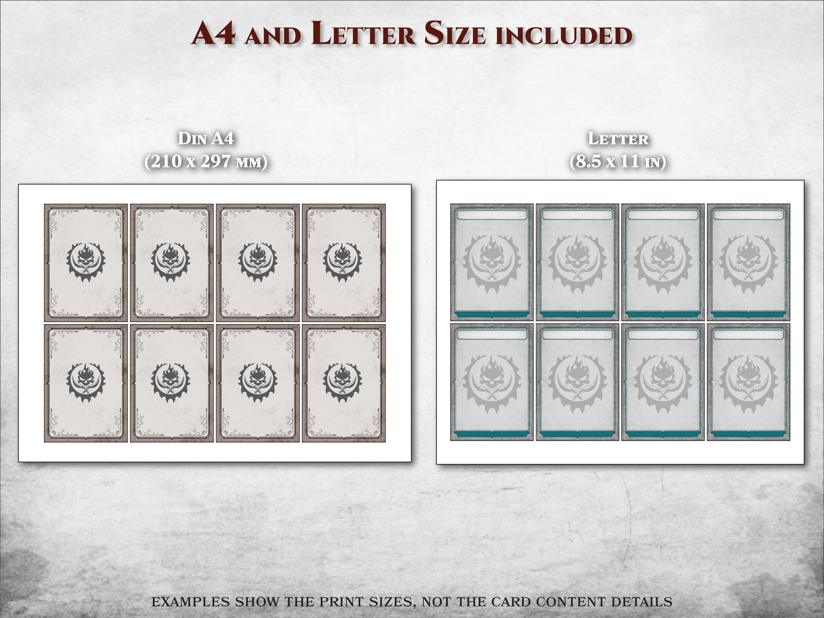 Dnd Magic Item Cards PDF Fillable Customizable Printable Accessory