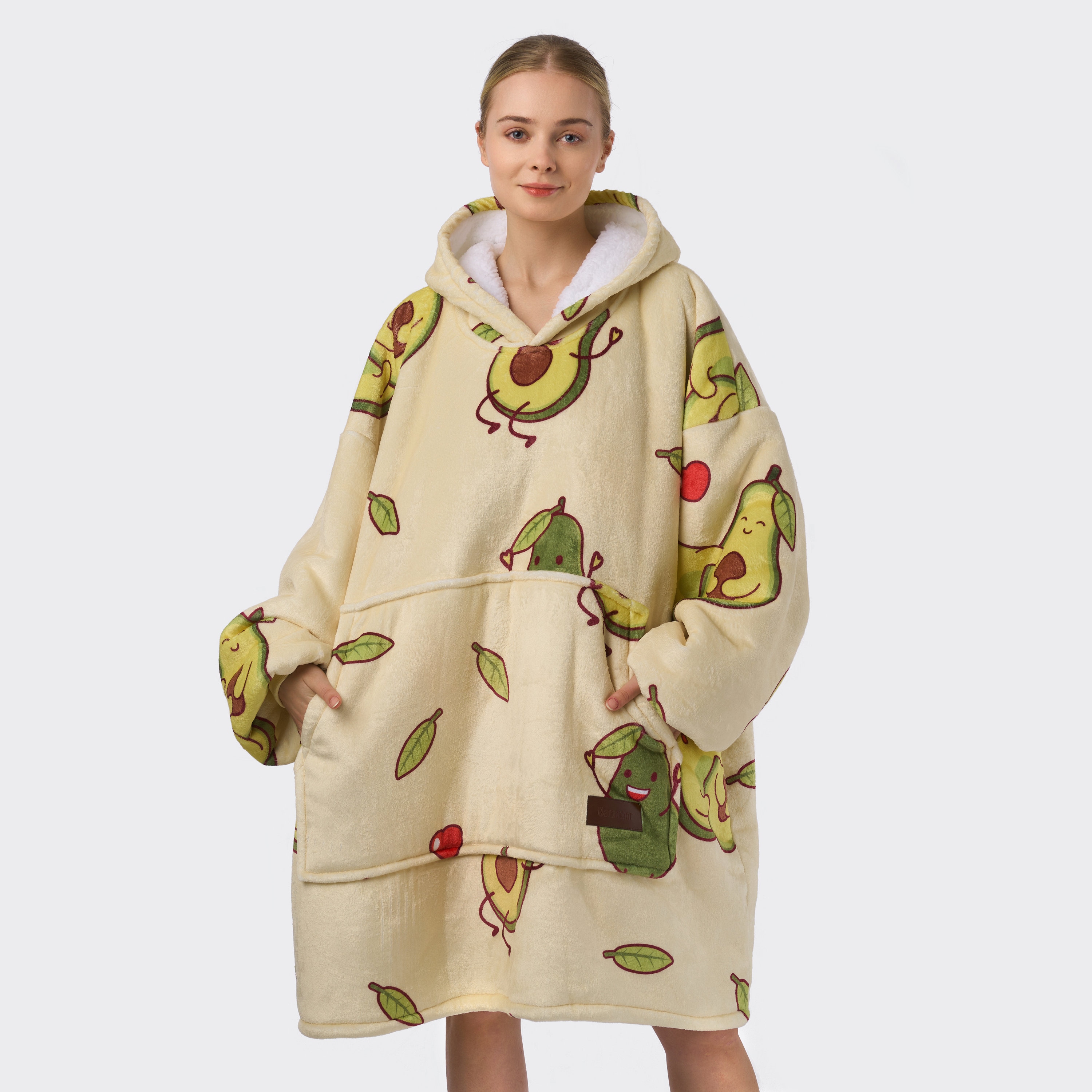 Halloween Blanket RANSUU Oversized Blanket Hoodie For Adults Women