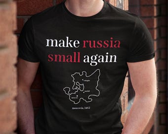 Rendre la Russie petite, T-shirt, moscovie, 1462, petite Russie, vraie Russie, Trump Zelenskyy, T-shirt Ukraine