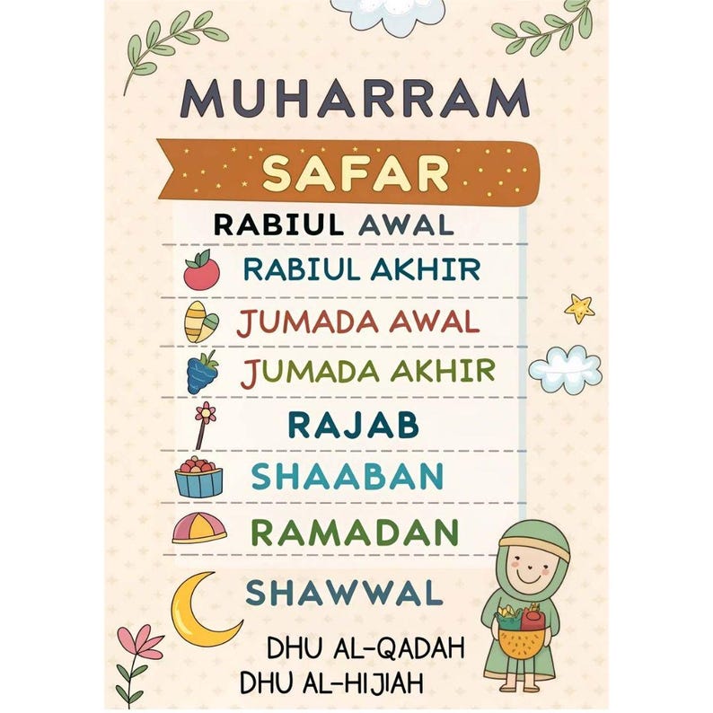 Ramadan Activity Book for Kids - Printable Islamic Worksheets, Coloring ...