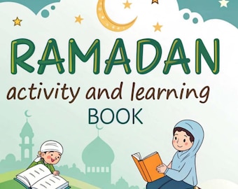 Ramadan Activity Book for Kids - Printable Islamic Worksheets, Coloring Pages, Puzzles & More | Eid Mubarak Activities for Children